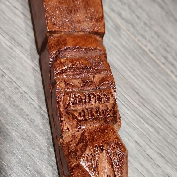 EUC LG Tiki Carved Spoon & Fork Wall Decor - Picture 3 of 5